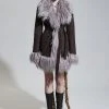 Best Sellers [PAIN OR PLEASURE] Winter 21 NANA SHEARLING FUR COAT_brown