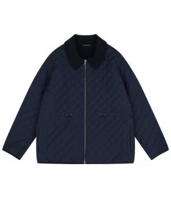 Best Sellers [HARDCORE HAPPINESS] FW 21 Corduroy Collar Hunting Jacket Navy