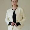 [STEP AROUND] FW 21 [SET] ALPACA POCKET ROUND JACKET_IVORY