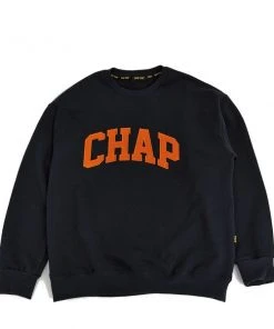 [CHAPCHAP] FW 21 Chap Logo Over Fit Sweatshirt(Navy) Best Sellers