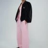 [GIMMETHEYOUNG] FW 21 ZIP-UP OVER TRACK PANTS / PINK