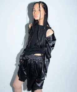 [GIMMETHEYOUNG] 20SS G_DETACHABLE SLEEVE T-SHIRTS / BLACK