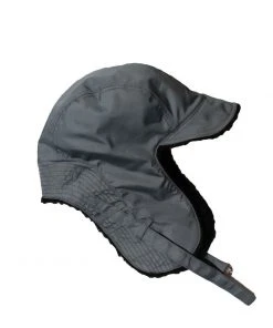 SLEEPYS SLIP [SLEEPY SLIP] Seasonless REVERSIBLE SATIN TROOPER HAT GRAY
