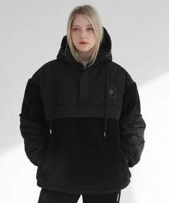 [SEARCH410] Winter 21 Memory Quilting Anorak Hoodie Black Best Sellers