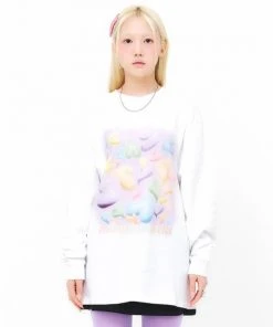 Best Sellers [FEVERMINUTE] FW 21 MINUTE HEART LONG SLEEVES_WHITE