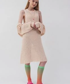 [ROCCI ROCCI] FW 21 Crochet Knit Dress [IVORY]