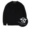 Best Sellers [OY] FW 21 BACK LOGO ZIPPER KNIT-BLACK