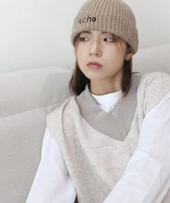 Best Sellers [ACHO] Seasonless Wool Logo Beanie_Beige