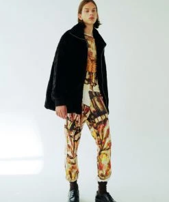 [INPREP] FW 21 BLACK FUR ZIP-UP JACKET_M Best Sellers