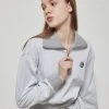 Best Sellers [LUV IS TRUE] Winter 21 HALF ZIP-UP SWEAT(GRAY)