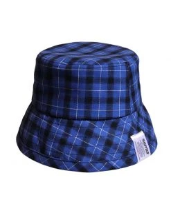 [SLEEPY SLIP] Seasonless 19CHECK BLUE/BLACK BUCKET HAT SLEEPYS SLIP