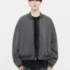 [DPRIQUE] FW 21 REVERSIBLE BOMBER JACKET - BLACK/BLACK