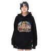 [FEVERTIME] FW 21 21 Blossom Checker HOODIE - BLACK Best Sellers