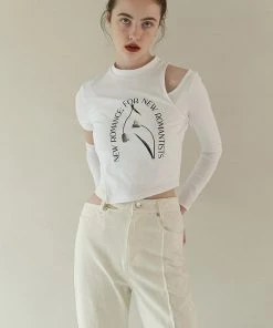 [REMANTIST] FW 21 Printed Layered T-shirt (white)