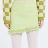 [CRANK] Winter 21 TWEED TASSEL SKIRT_L.GR Best Sellers