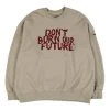 [AJO BY AJO] FW 21 Flocked (19) Slogan Sweatshirt [Beige]