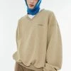 [ANOTHER YOUTH] Winter 21 Quilting V Neck Mtm - Beige