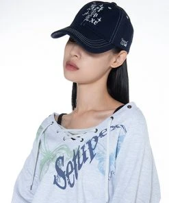 [SETUP EXE] FW 21 Crystal Logo Ball Cap [Navy] Best Sellers