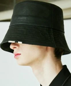 [SSY] Seasonless Denim Carbon Coated Chain Bucket Hat