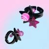 [HURJABOYACC] Seasonless Double Punk Stars Ring_Black