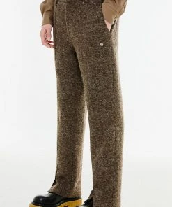 [ANOTHER YOUTH] Winter 21 Perm Hair Daddy Slacks - Brown Best Sellers