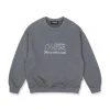 [DUCKDIVE] FW 21 Smile Wave Sweatshirt Charcoal Best Sellers