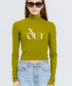 Best Sellers [OUTXO] Winter 21 Wool Logo Highneck Green