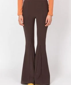 [SPUNKY] FW 21 SLIT BOOTCUT PANTS (BROWN)