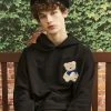 [AQOSTUDIOSPACE] FW 21 AQO OG BEAR HOODIE BLACK