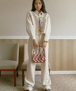 [SAYSRA] Seasonless HAND MADE WAVE BAG [PINK] Best Sellers