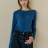 [STEP AROUND] FW 21 DOUBLE LINE STITCHES LOOSE T_BLUE Best Sellers