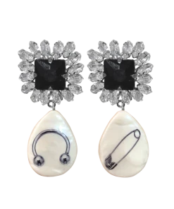 [HURJABOYACC] Seasonless Piercing Earrings _ Punk Series_Black