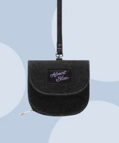 [ALMOSTBLUE] Seasonless DENIM HALF MOON WALLET Best Sellers