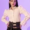 [BABLETWO] FW 21 Puff Corset Shirts (WHITE) Best Sellers