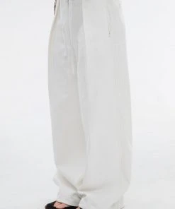 Best Sellers [GIMMETHEYOUNG] FW 21 CORDUROY MIX OVER PANTS / WHITE