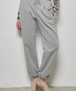 [LUV IS TRUE] Winter 21 STRING TRACK PANTS(GRAY)
