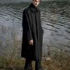 [FLARE] Winter 21 Oversized Wool Balmacaan Long Coat - Black (FL-010) Best Sellers