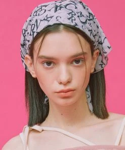 [CRANK] Seasonless MESH LOGO SCARF_L.PU