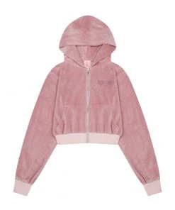 [HIGH SCHOOL DISCO] FW 21 Y2K Bellua Hoodie Zip-up Pink Best Sellers