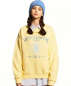 [AMES WORLDWIDE] FW 21 WORLDWIDE AMES SWEATSHIRTS_YE