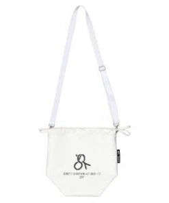 [OY] Seasonless WEAVE LOGO BUCKET BAG-WHITE