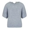 [STEP AROUND] FW 21 [ITALY]MO HAIR HALF SLEEVE KNIT TOP [BLUE]