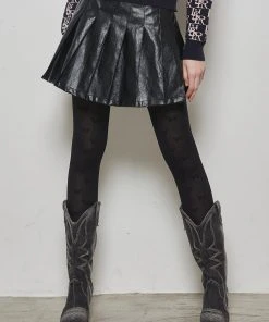 [LUV IS TRUE] Winter 21 LEATHER SKIRT(BLACK)