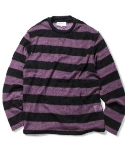 [KING ARCHIVES] FW 21 Mohair Striped Knit (Purple) Best Sellers