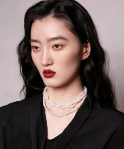 [NACHE] Seasonless TWIST PEARLY NECKLACE_WHITE