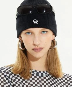 [CRANK] Seasonless LOGO SHORT BEANIE_BK