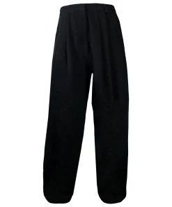 [CODE SHION] Winter 21 Two Tuck Oversized Jeans [black]