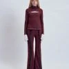 [ODLYWORKSHOP] FW 21 Brown And Purple Cut-off Turtleneck Best Sellers