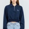 [OUTXO] Winter 21 Sera Half Zipup Navy