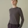 [STEP AROUND] FW 21 SLIM-FIT MODAL BASIC T_BROWN